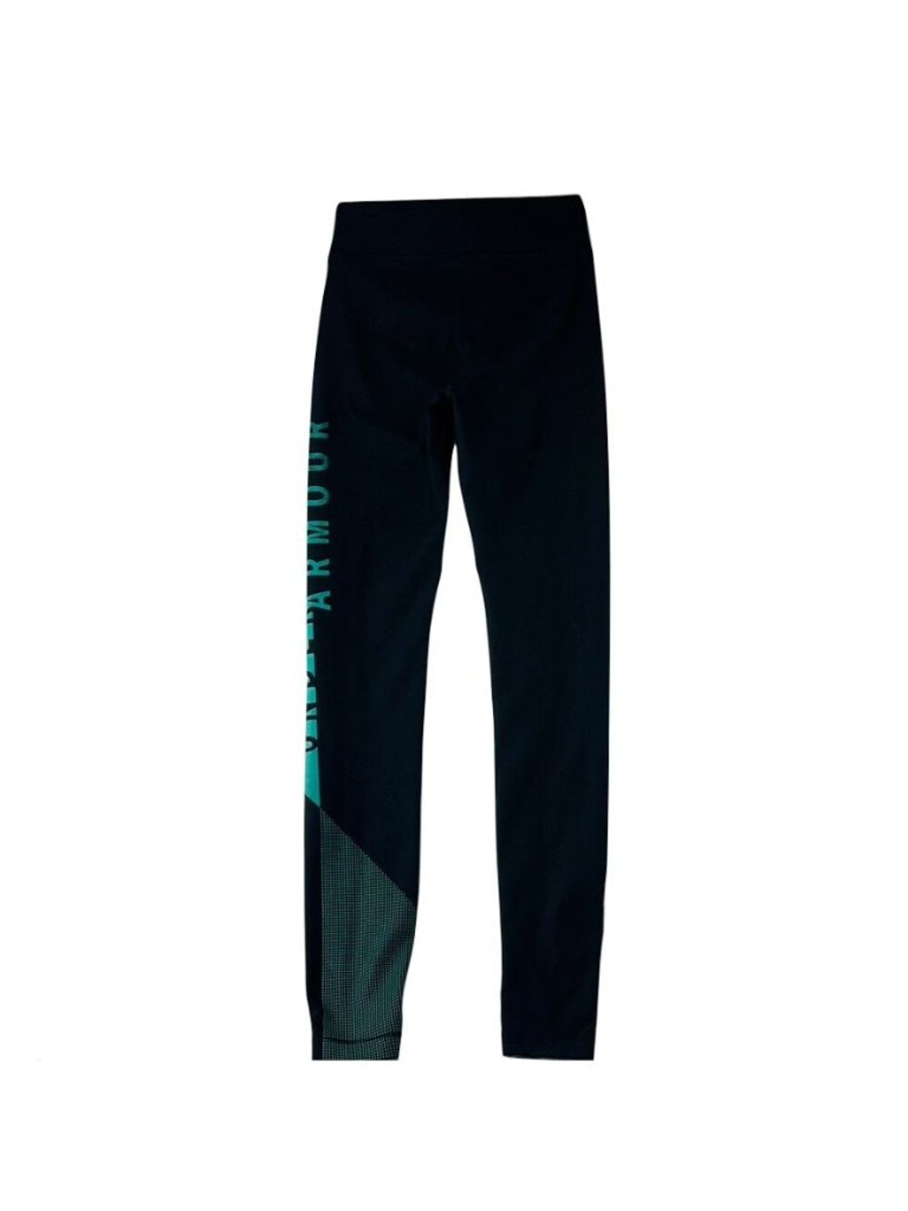 Under Armour Womens HeatGear Compression Leggings XS Black/Teal